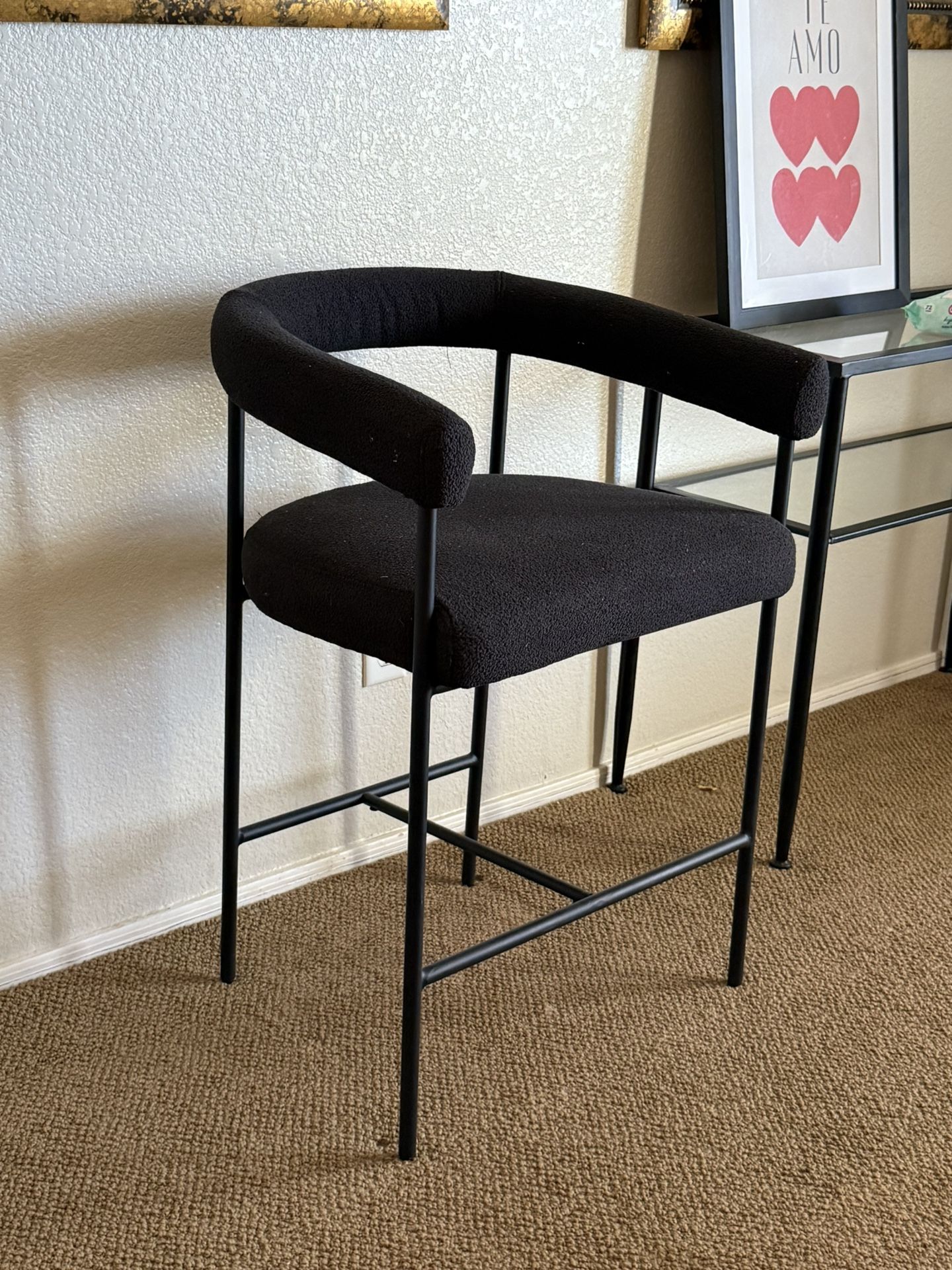 Sherpa High Decor Chair $60