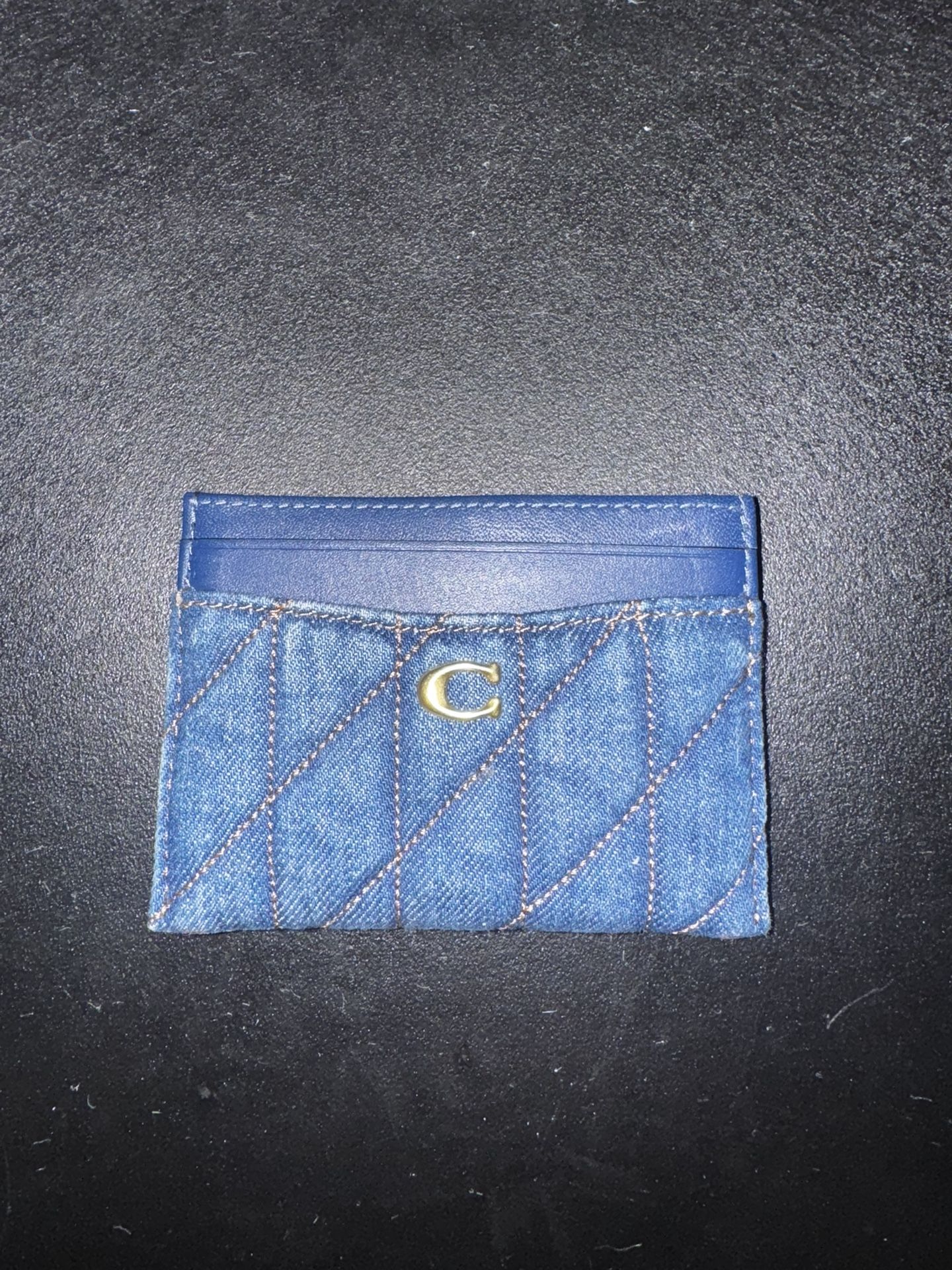 Coach Denim Card Holder