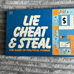 Lie cheat and steel 1976 board game