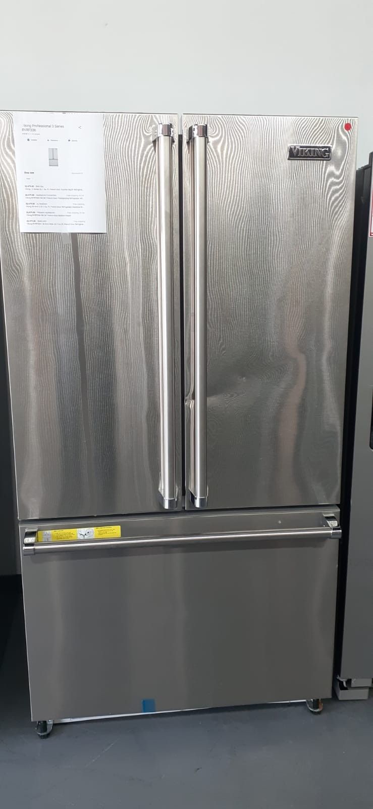 Refrigerator Stainless Steel French Door Viking