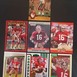 Joe Montana Football Cards $5 for Set