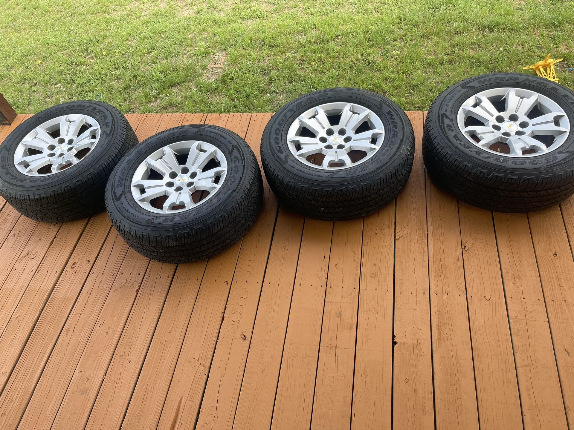 Chevy Wheels And Tires Great Condition 