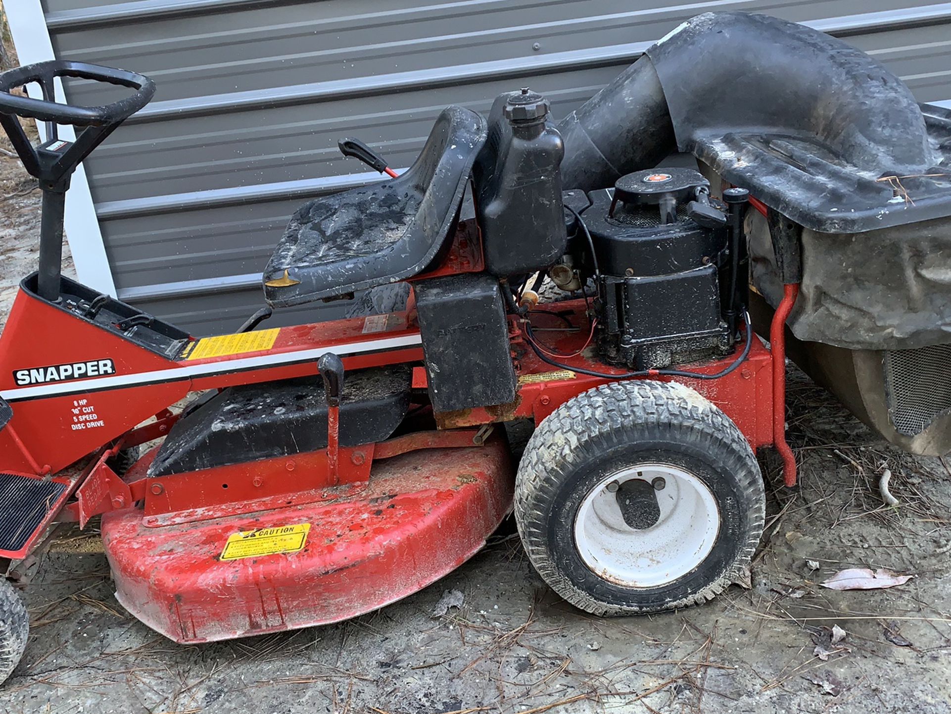 Snapper Hi-vac Lawn Mower Tractor And Parts Mower