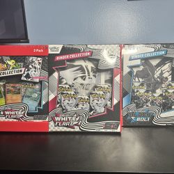 Pair Of White Flare And Black Bolt Binder And Poster Collection Sealed