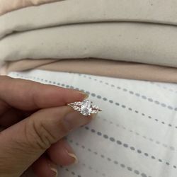 Real 925 Sterling Silver Wedding Ring Size 6