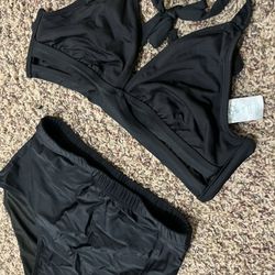 Two Piece Bathing Suit - D/DD XL