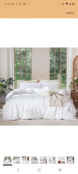 King size Duvet cover set (NEW)