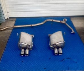 2017 Subaru WRX STI OEM Mufflers Sakamoto and Center