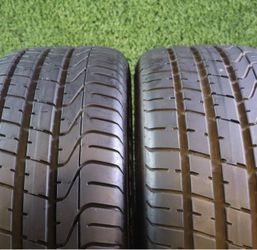 Pair of 245 35 20 Pirelli PZERO with 90% Tread 9/32 95Y SKU 27974 Road Force Balancing