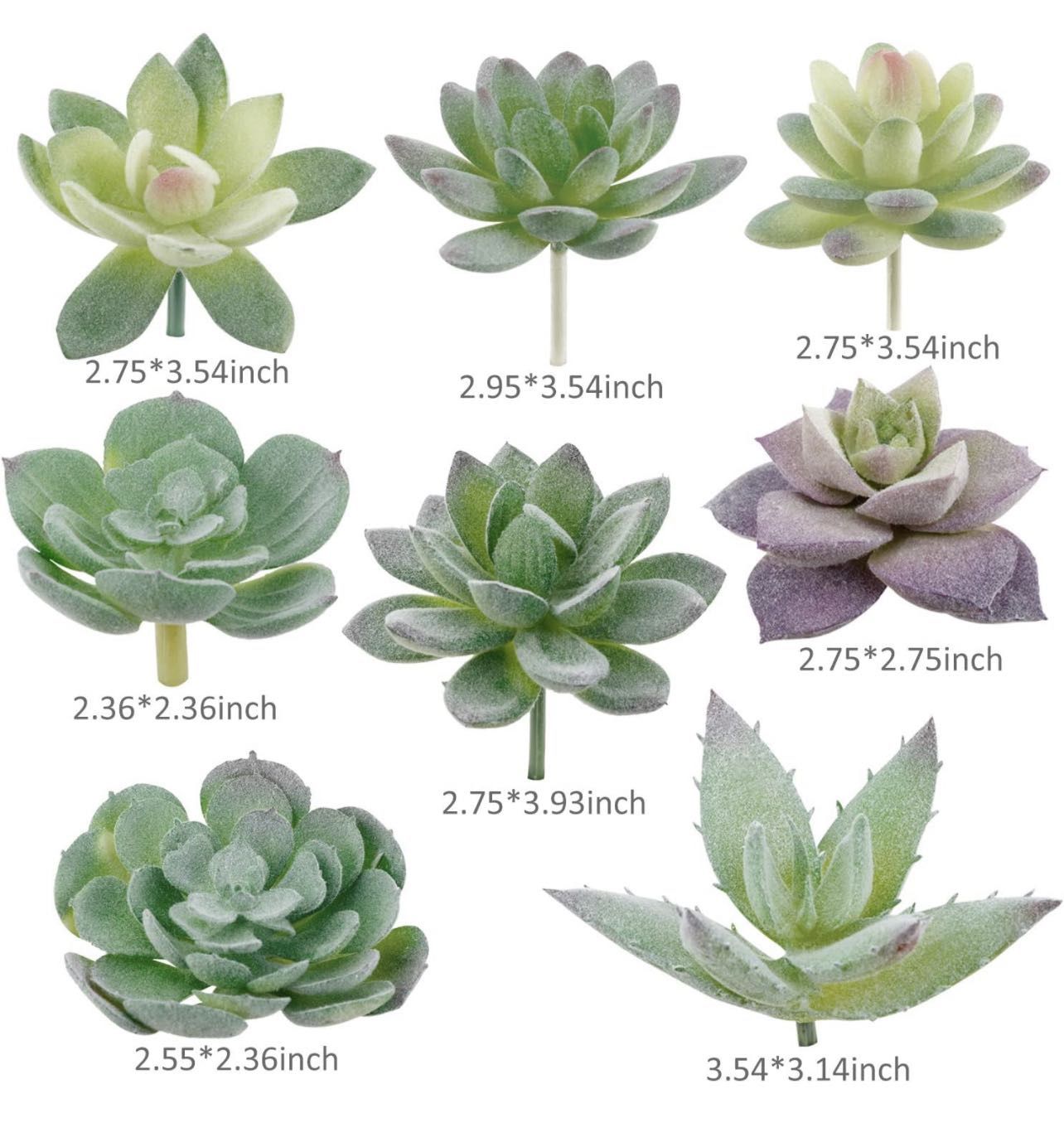 16 Pack Artificial Succulent Plants Artificial Mini Fake Plant for Lotus Landscape Decorative Garden Arrangement Decor