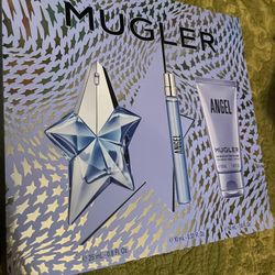 New Unused In Box Gift set Mugler Angel  Perfume Parfum Luxury Designer