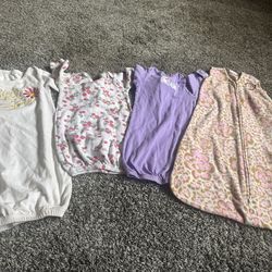 Baby girl sleep sacks