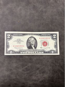 1963 $2 Red Seal U.S. Note -- HIGH GRADE VINTAGE CURRENCY! — SHIPPING AVAILABLE!