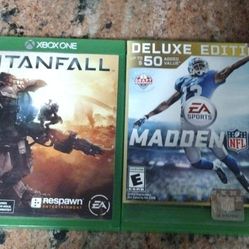 Xbox one games Titanfall and Madden 16