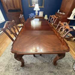 Vintage Chippendale Style Dining Set