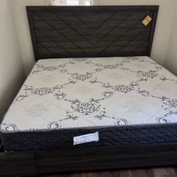 Cama King Size Nueva En Su Caja Incluye Colchon Hibrydo Pocket Coil  Nuevo 