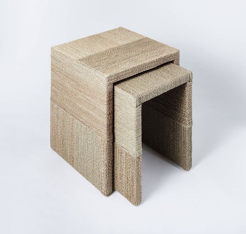 Target Studio McGee Threshold Woven Nesting Tables - 2