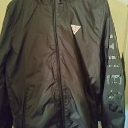 Guess Black Windbreaker Jacket 