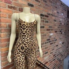 Cheetah Jumpsuit Size SMALL