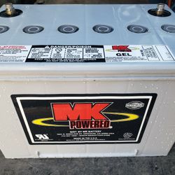 MK POWER 12V GEL BATTERY GROUP 34 PERFECT CONDITION 