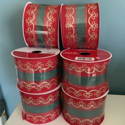 Beautiful Wide Wired Ribbon ($5 Each Or All For $25)