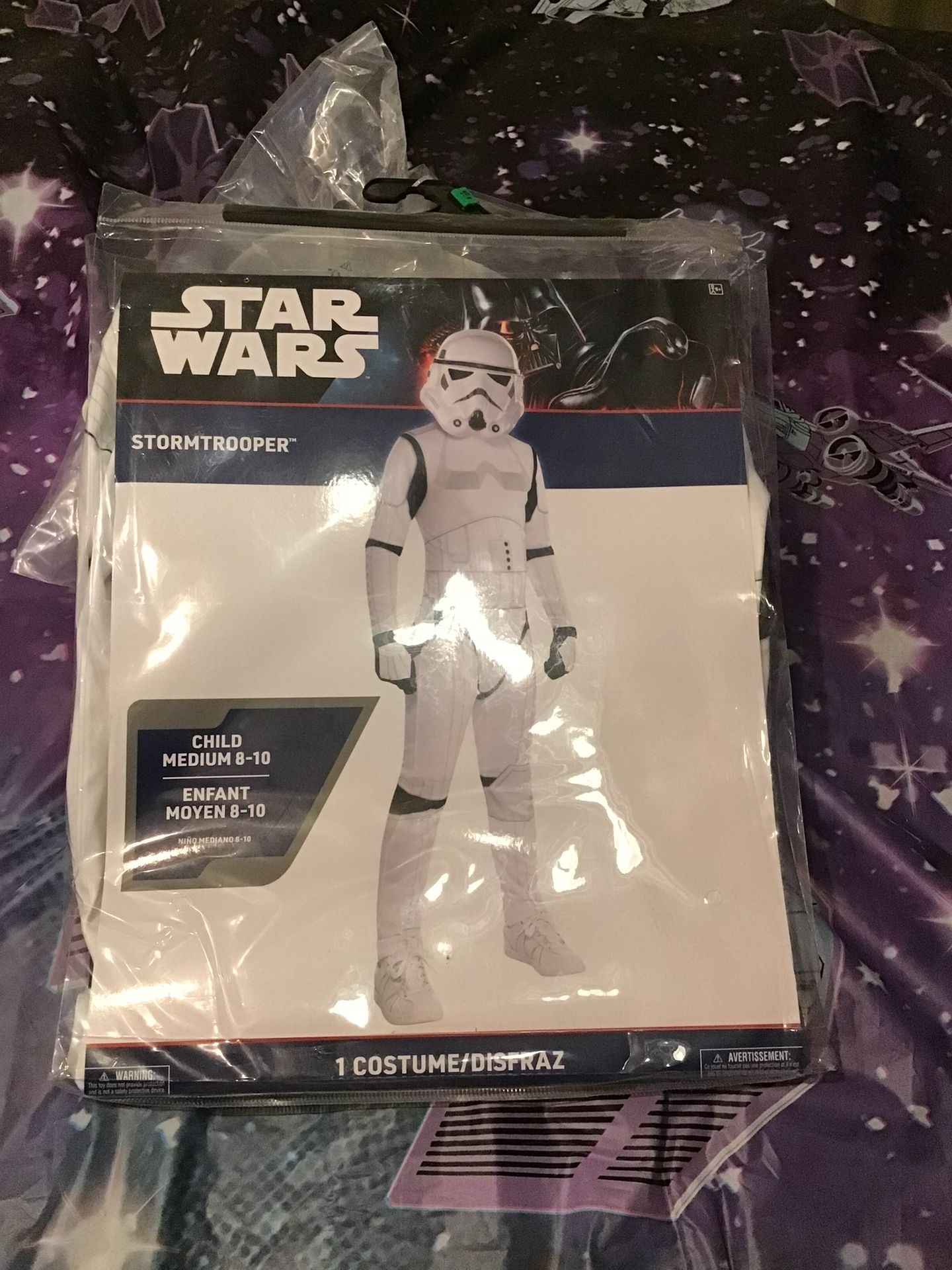 Star Wars Stormtrooper Boys Costume Size Medium 8-10-NEW