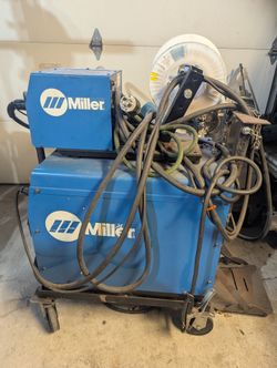 Miller Shopmate 300 DX w/ feeder & cart *USED* Welding Machine MIG TIG Stick SMAW FCAW single phase