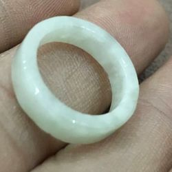 Certified A jade jadeite natural light green color size 5