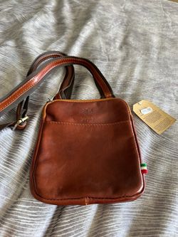 Italian Leather Crossbody Bag Made in Italy