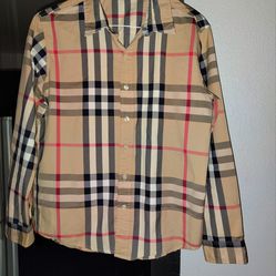 Authentic Burberry button up shirt