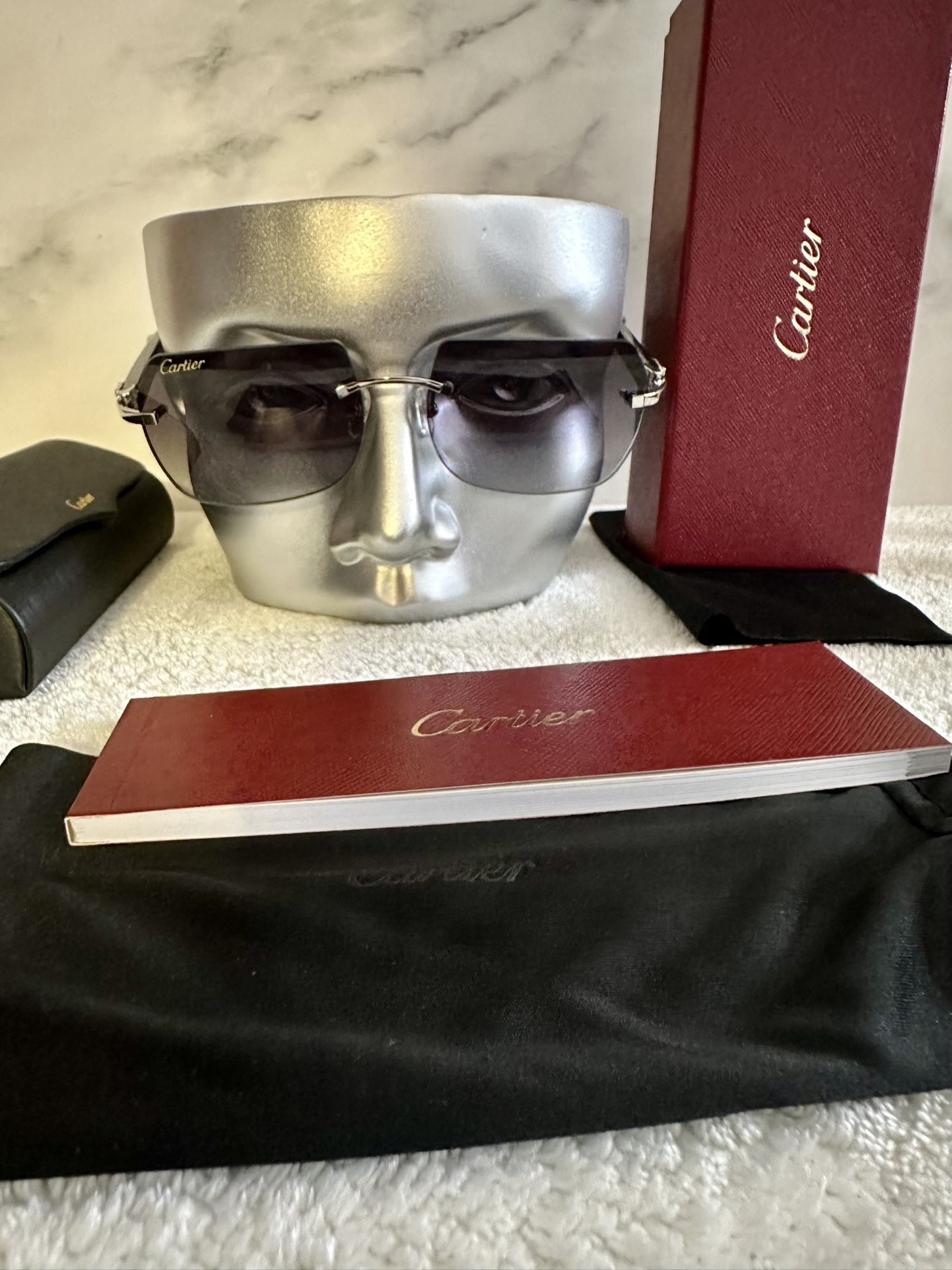 Cartier Buffalo Glasses Black Tint 