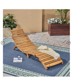 Wooden Chaise Lounge