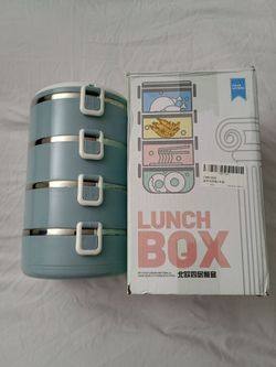 10 INCH TALL FOUR LAYER FOOD GRADE LUNCH BOX