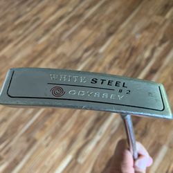 Odyssey White Steel #2 Blade Putter 34.5” w/ new Over-Sized Karma Grip