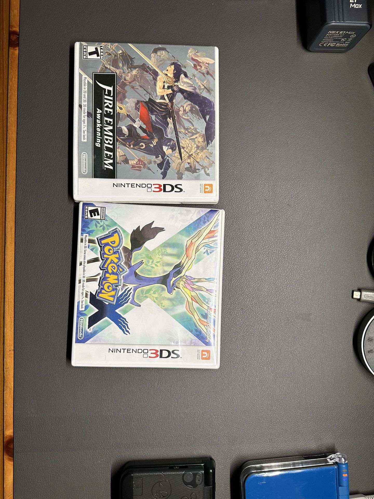 Pokemon X and Fire Emblem for 3ds CASES ONLY