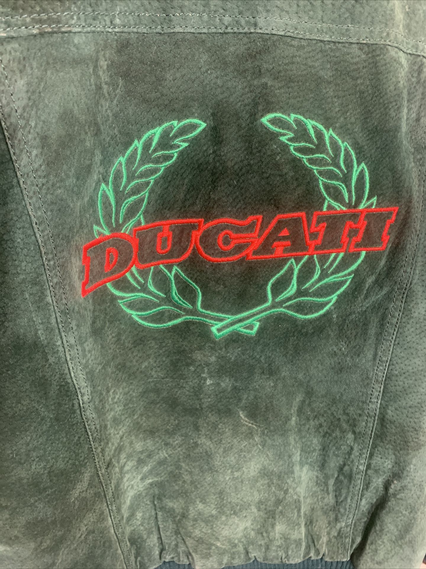 Rare Vintage Ducati Leather Motorcycle Jacket 