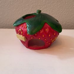 Strawberry Accessory For Pet Mice or Fish Tank. Pet Accessories. Ht: 4” Tall