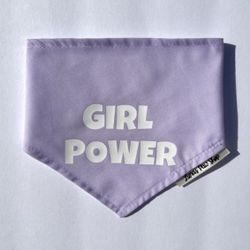 Girl Power Dog Bandana | Cat Bandana 