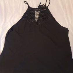 Black Sleeveless Blouse