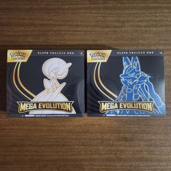 Pokemon Cards Mega Evolution [Mega Gardevoir] and [Mega Lucario] Elite Trainer Boxes