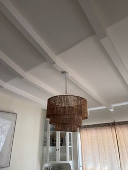 West Elm Jute Chandelier