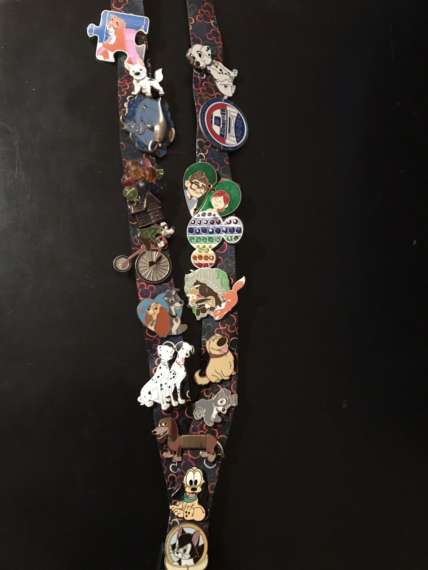 Disney lanyard with pins included