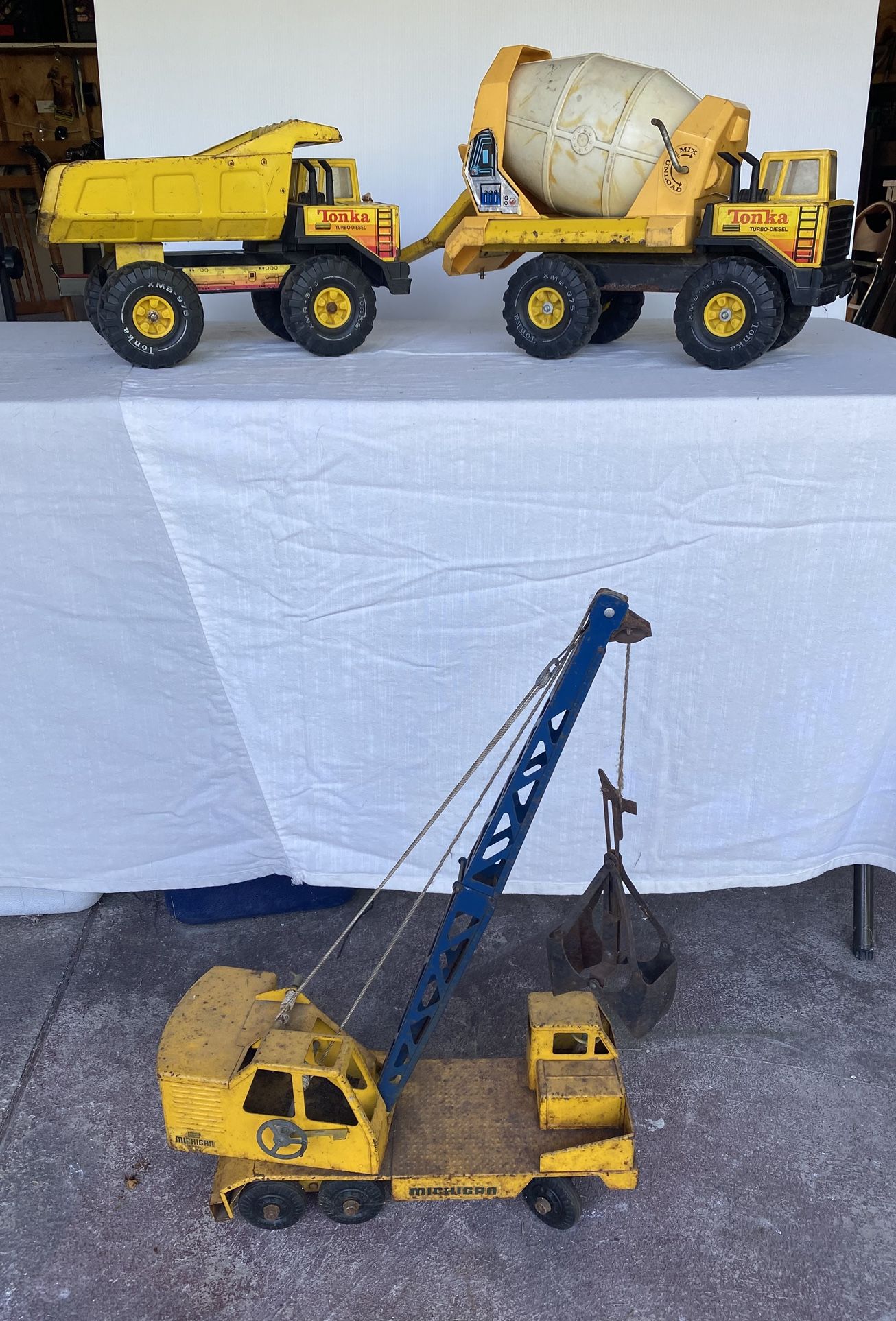 Tonka Dump Truck Cement Mixer Michigan Dragline
