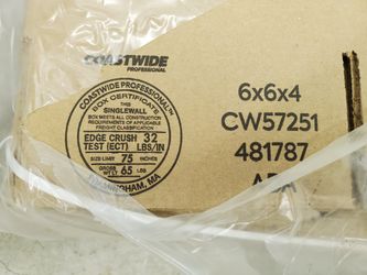 NEW SET of 24ct 6"x6"x4" Corrugated Cardboard Shipping Boxes
