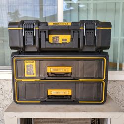 Dewalt Toughsystem 2.0 Two Drawer Toolbox Set With Small Modular Toolbox Brand New. Hablo Español 