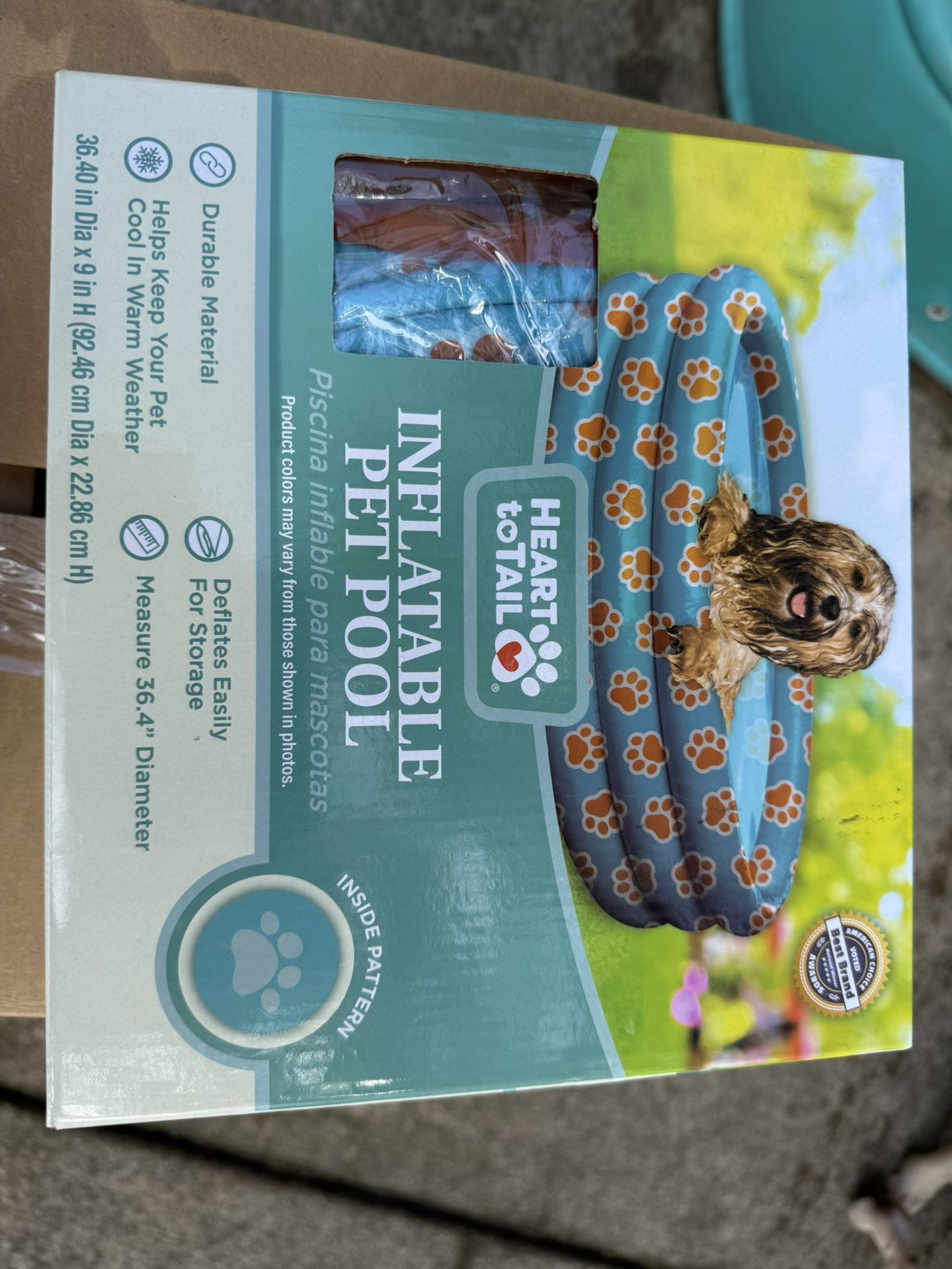 Heart To Tail Inflatable Pet Pool