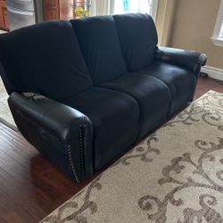 Free Black Sofa Double Recliner. 