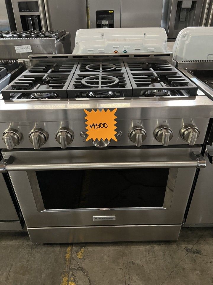 Kitchen Aid Stainless Steel 30 Inch Built In Stove