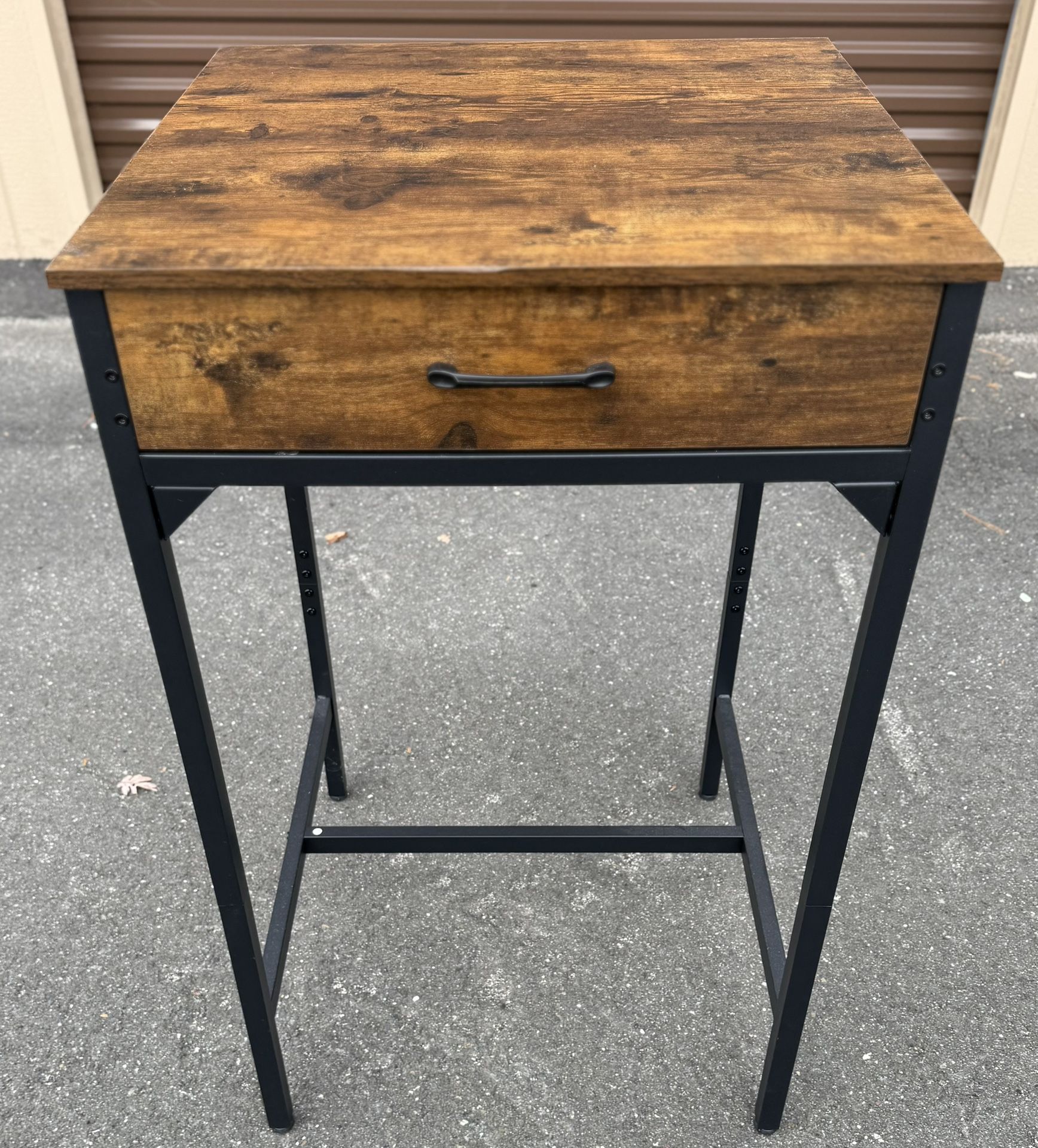 High Top Industrial Style Bistro-Accent-Side Table. 40H x 24 x 24
