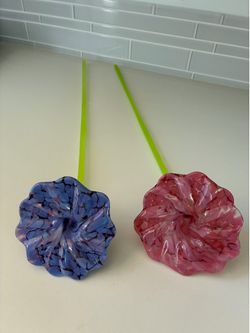Beautiful Blown Glass Wild Flowers